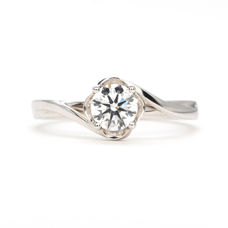 Minimalist Jewellery Lab-Grown Round Diamond Ring Fashion Women Ring Accessories