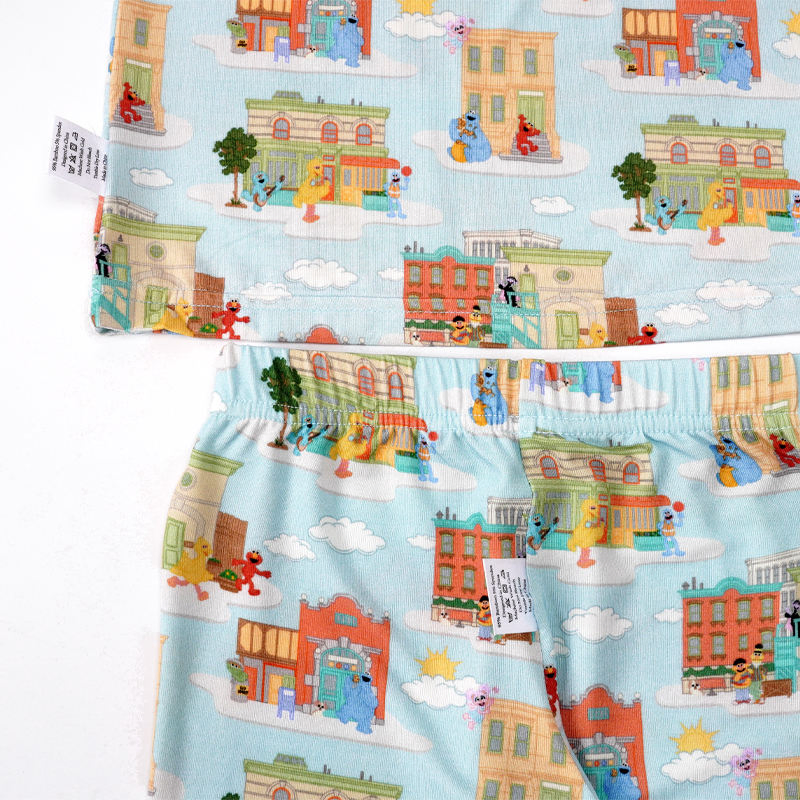 OEM Clothing Manufacturer Organic Bamboo Kids Pajamas Kids Sleeping Suit Custom Children Pyjamas Boys Slpeepwears Kids Loungewear Children Clothes