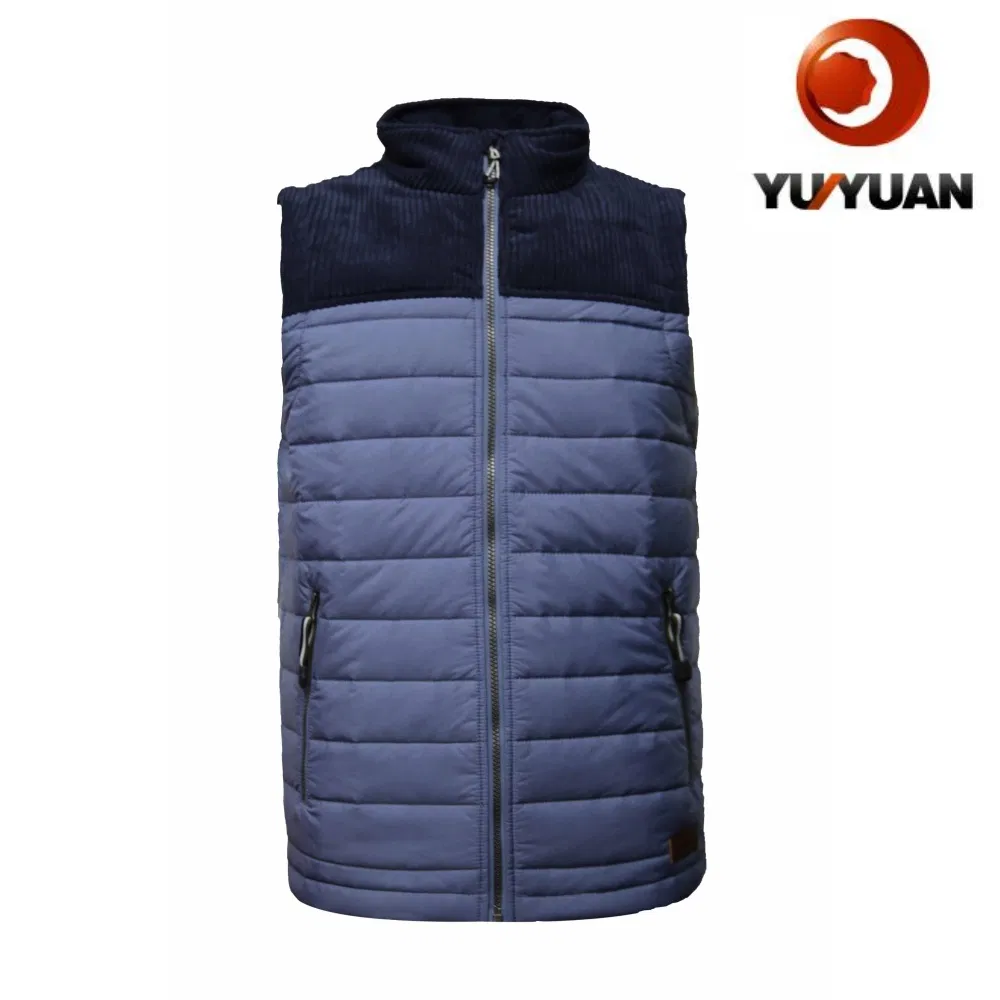 Men′ S Lightweight Insulated Puffer Vest Outerwear, Warm Winter Sleeveless Basic Jacket for Golf Running Hiking