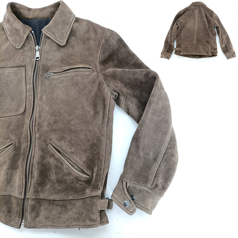 Genuine Leather Trench Coats Padded Jackets Winter Faux Suede Clothing