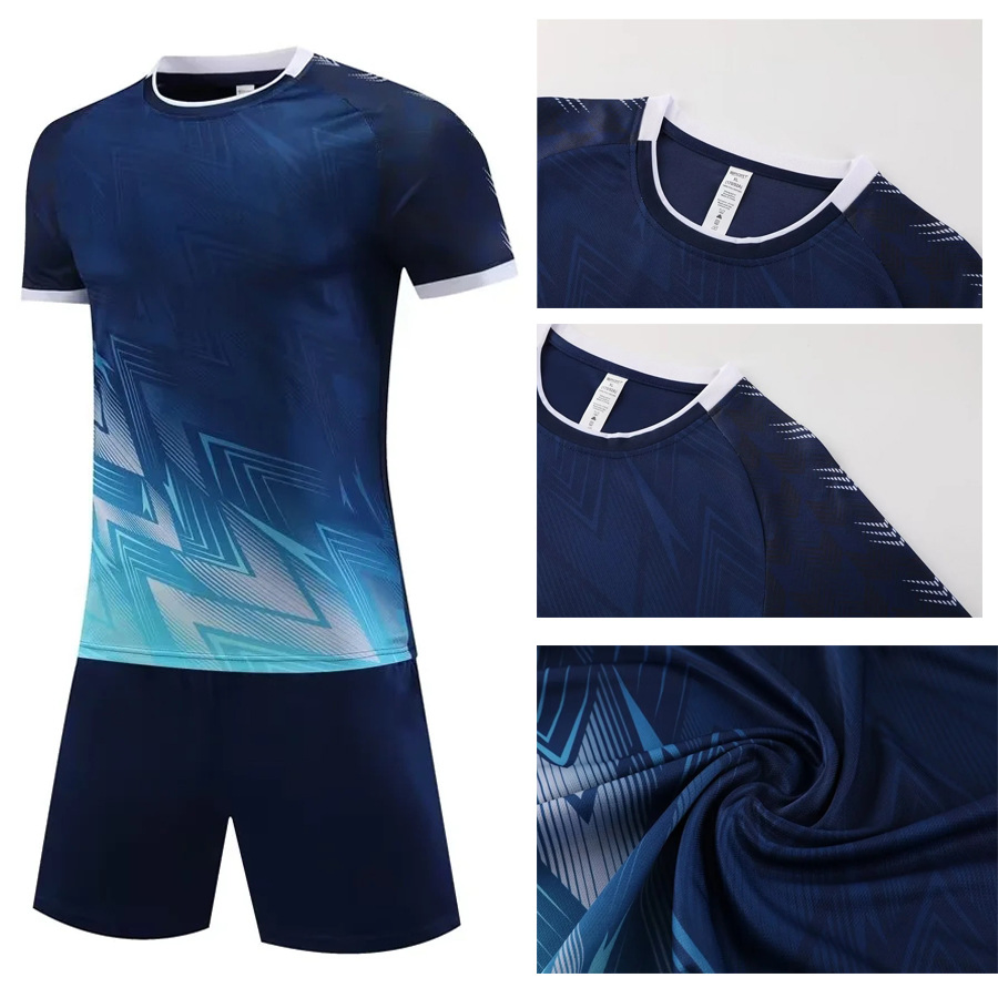 Custom Men Casual Short Sleeve Soccer Shirt Polyester Soccer Jersey Wear Club Sublimation Football Uniform