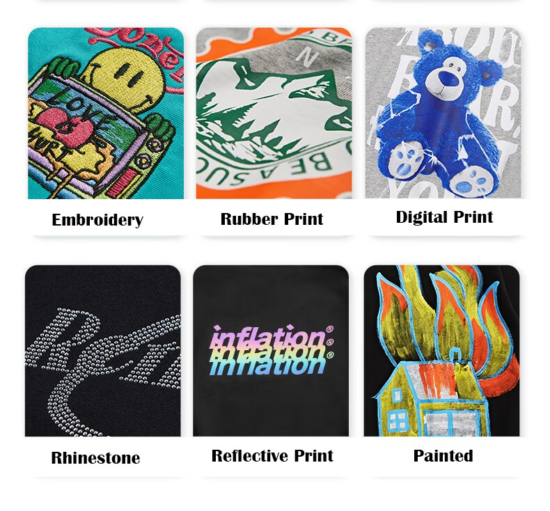 OEM 285g Heavyweight Streetwear 100% Cotton Drop Shoulder Loose Tshirt Custom Print Logo Men′ S Clothing