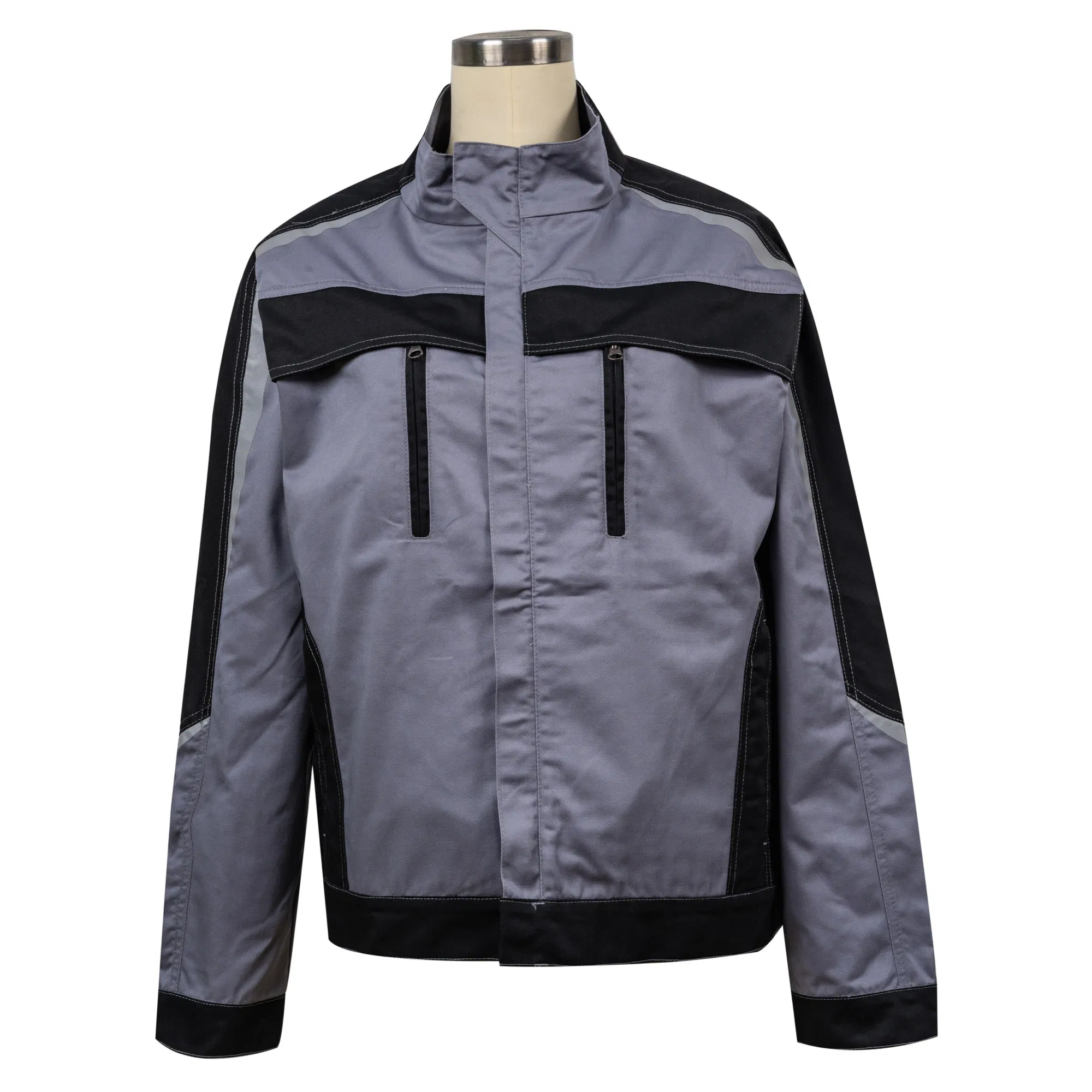 Men's Polar Fleece Softshell Hiking Outerwear Waterproof Rain Windbreaker Windproof Winter Outdoor Workwear Safety Hi Vis Viz High Visibility Reflective Jacket