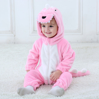 Fleece Baby Bodysuit Infant One Piece Kids Hooded Romper Outerwear Toddler Jacket