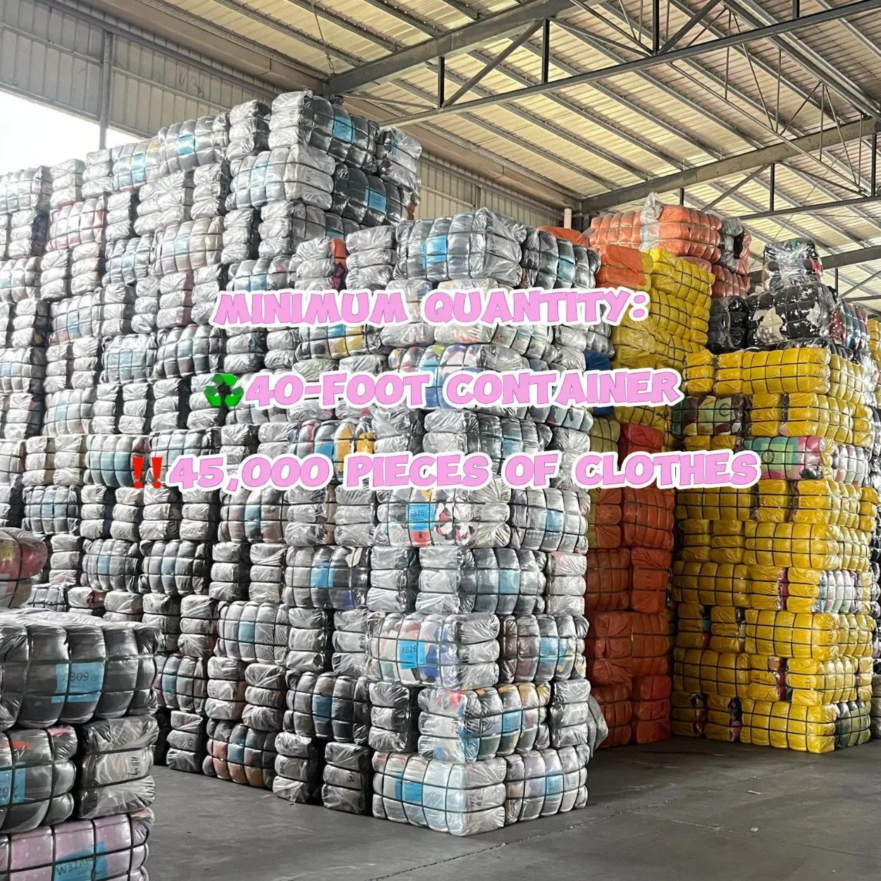 Wholesale Summer Second Hand Clothes Bundles Container Bulk Premium Secondhand Mixed Apparel Clothing Africa Used-Clothes Bales Supplier