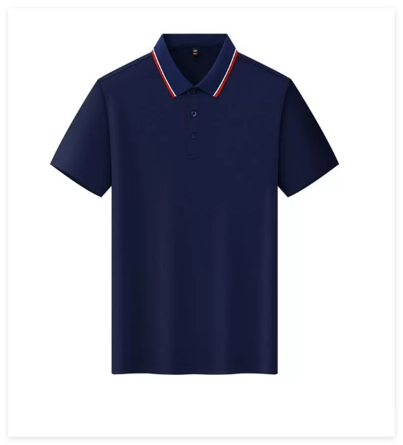 Light Luxury Business Casual Polo T-Shirt Smooth Exquisite Embroidery Summer Workplace Wear