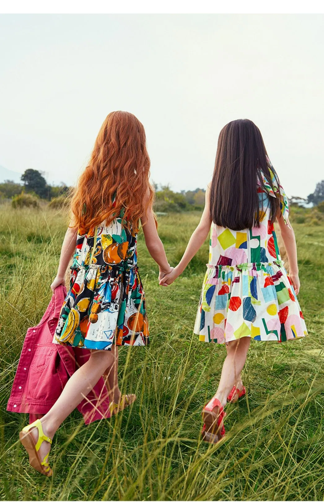 Custom High Quality Baby Wear Clothing Print Princess Dress Children Kid Clothes