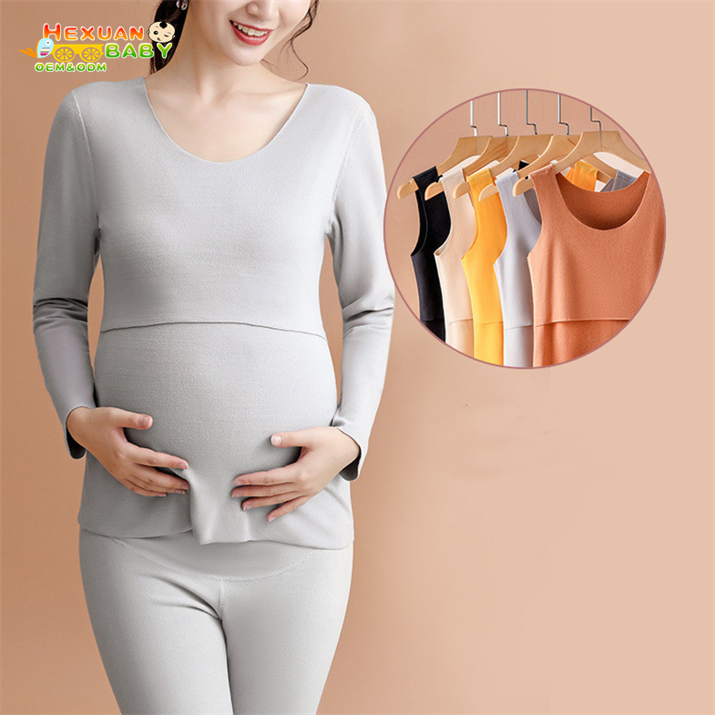 Factory Directly Maternity Wear Loungewear Set 2025 Pregnancy Clothes Office Latest Maternity Fashion Clothing for Women