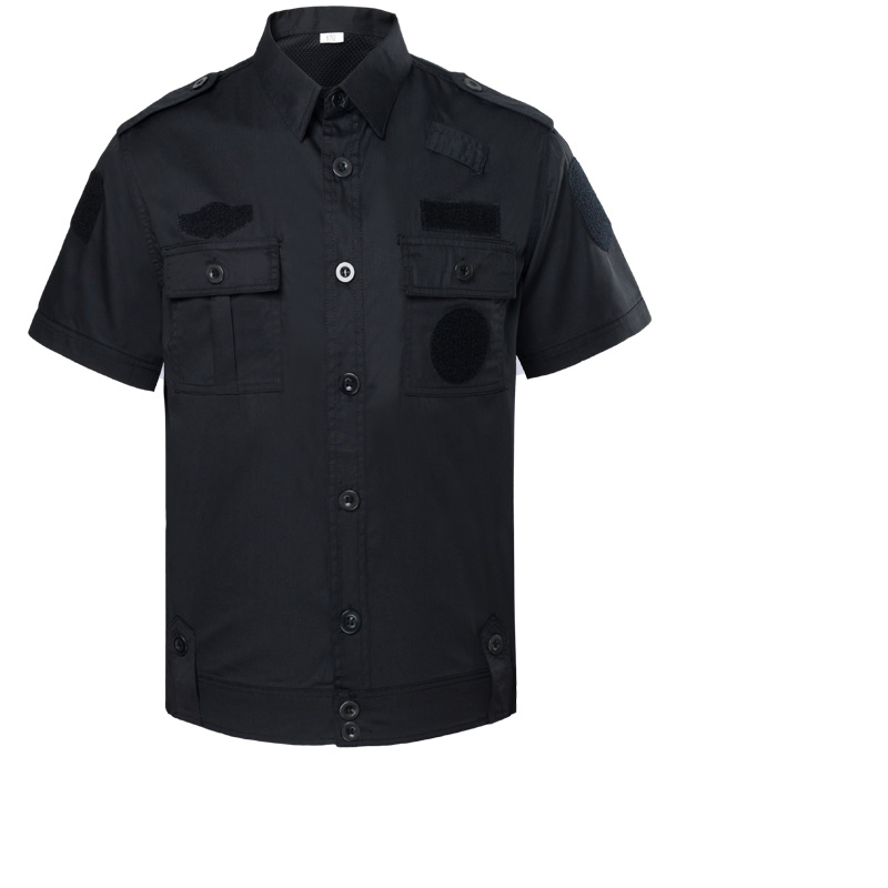High Quality Summer Guard Uniform Supplier Wholesale Black Private Security Uniforms Summer Clothing