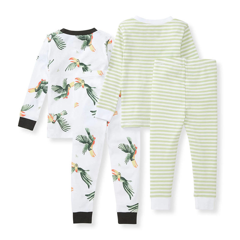 Organic Cotton 2-Piece Pajamas Custom Boys Sleepwears Kids Clothing Sets Pyjama Enfant Loungewear for Kids Nightsuit