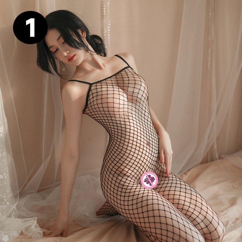 New Design Sexy Lingerie Women's Night Sleepwear Fishnet Underwear Mesh Badydoll Bodysuit