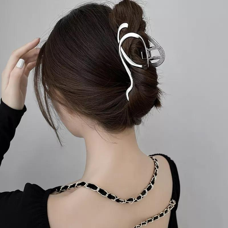Large Retro Fashion Girl Hair Clip New Ladies Headdress Hair Accessories 2025