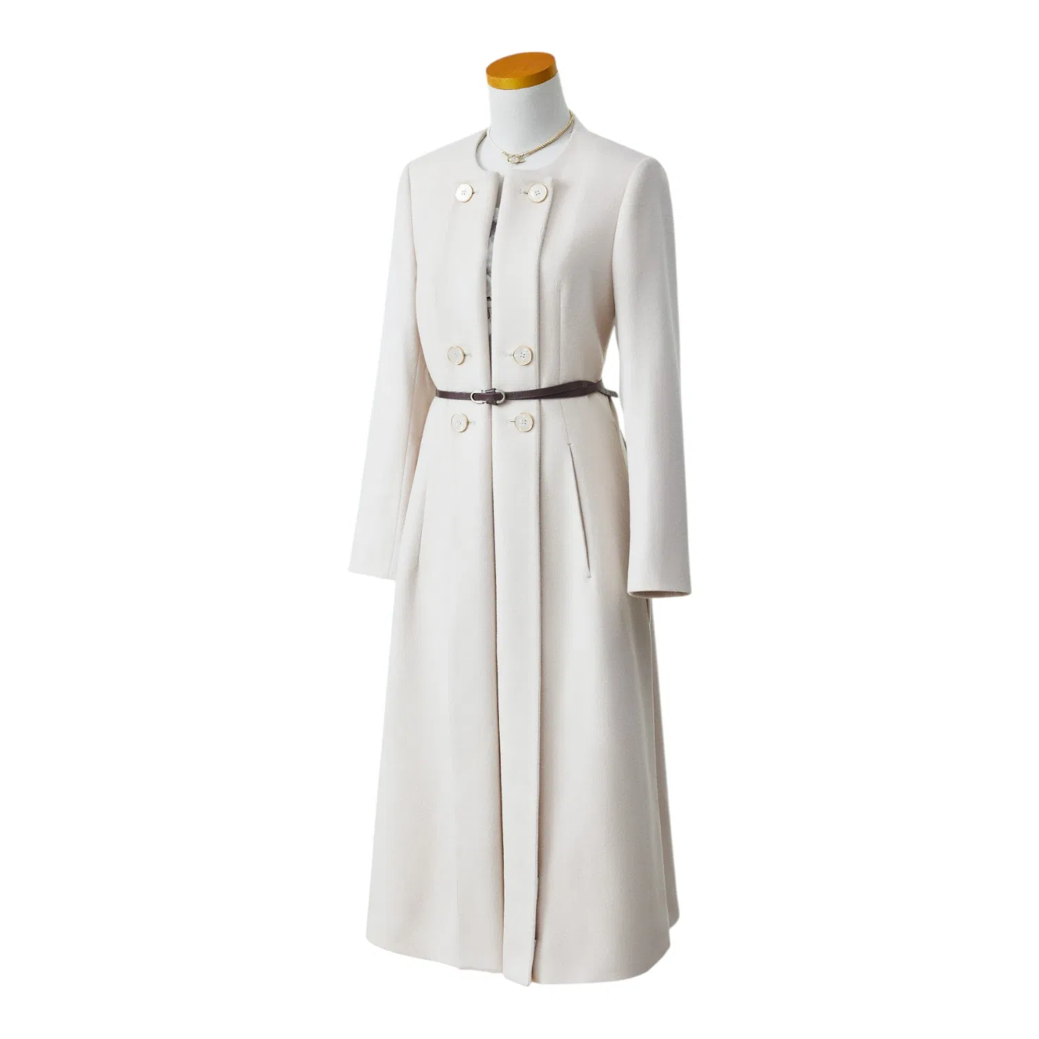 Quilted Design Steel Blue for Office and Professional Wear Custom Women Overcoat