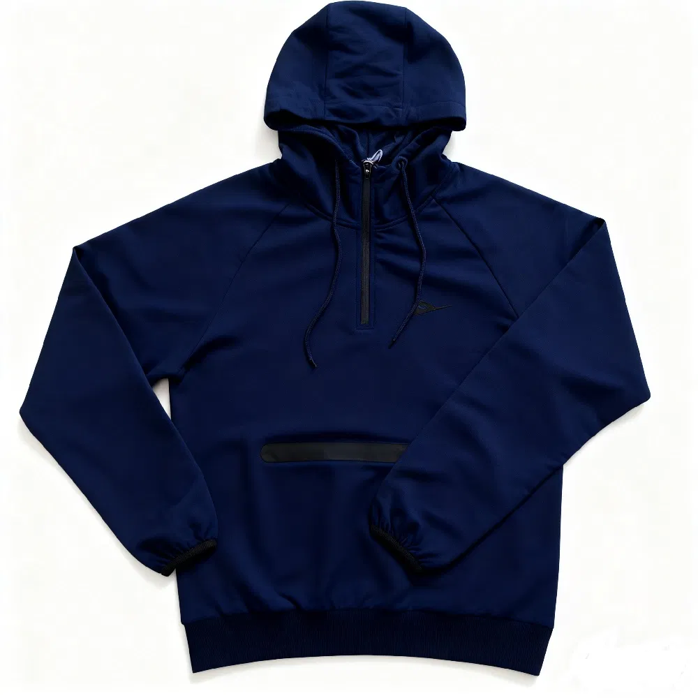 Hoodie Custom Logo Half-Zip Sweatshirts Fitness Workout Clothing Streetwear