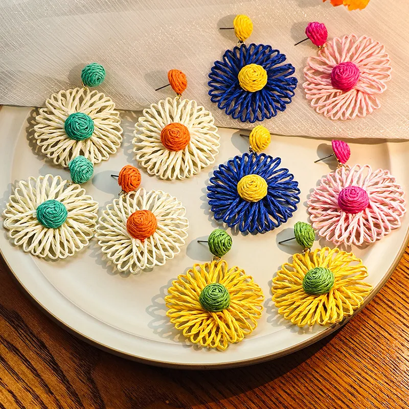 European Rattan Earrings