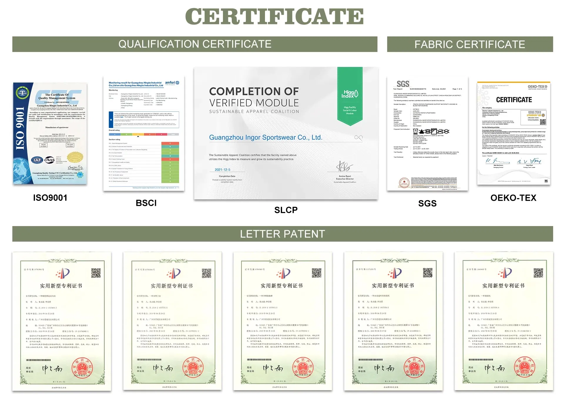 Certification