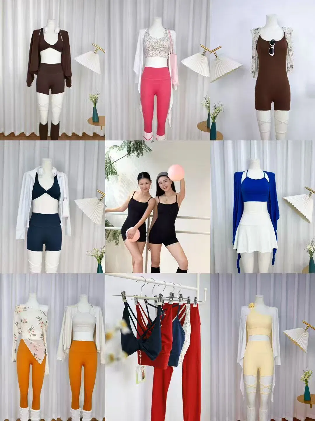 Contrast Color Yoga Casual Fashion Splicing Women's Suit Seamless Ombre Yoga Legging Fitness Yoga Suit Tracksuits Yoga Gym Legging Wear