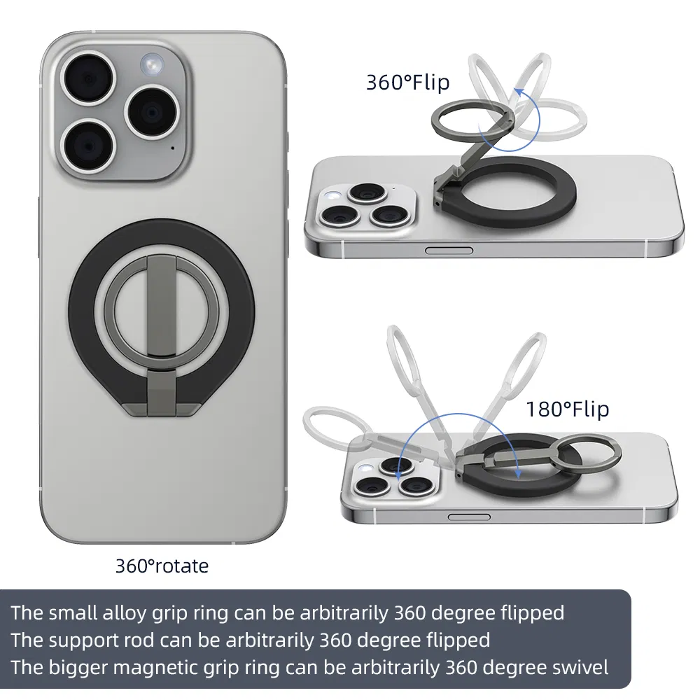 Magnetic Phone Grip for Magsafe Cell Phone Ring Stand Magnetic Phone Ring Mobile Phone Accessories for iPhone 15 PRO Max 13 12