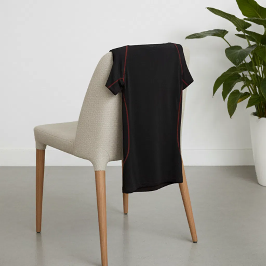 Natural Merino Wool Crew Neck T-Shirt, Breathable and Soft for Everyday Wear and Business Casual Workwear