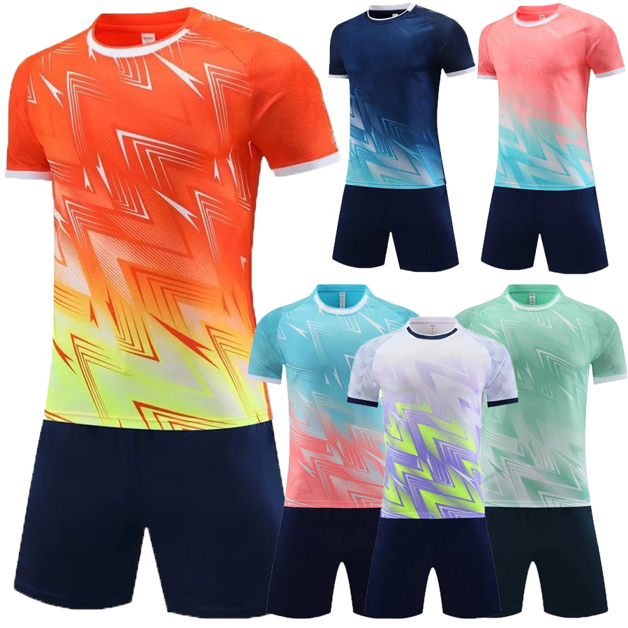 Custom Men Casual Short Sleeve Soccer Shirt Polyester Soccer Jersey Wear Club Sublimation Football Uniform
