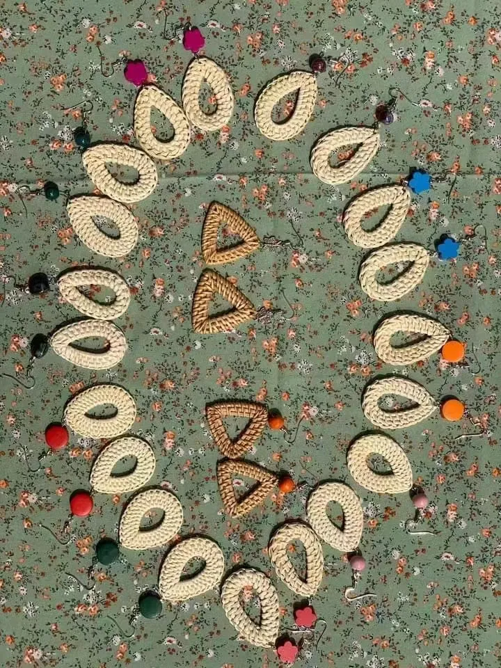 Bamboo Rattan Earrings