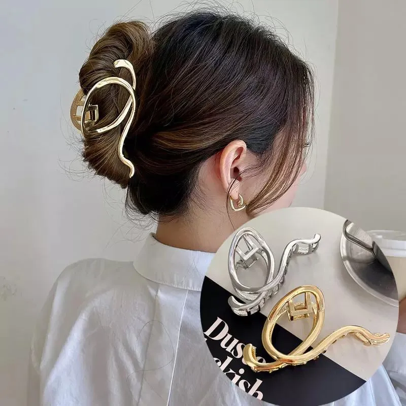 Large Retro Fashion Girl Hair Clip New Ladies Headdress Hair Accessories 2025