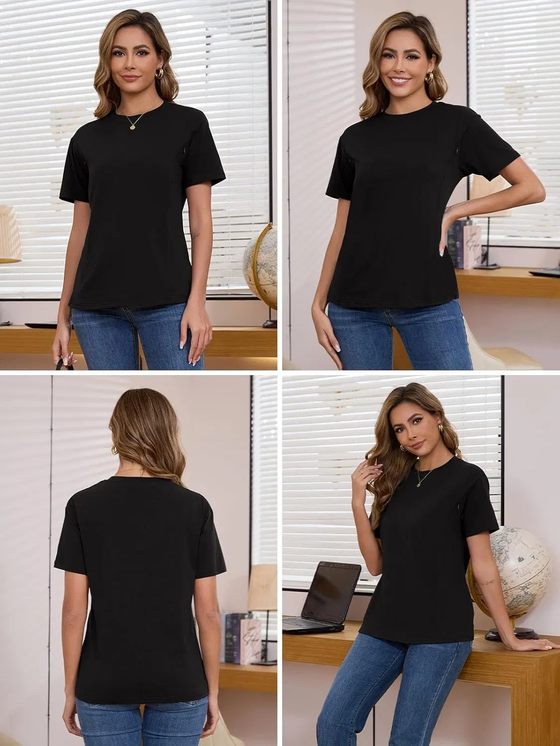 Custom Made Loose Fit Jersey 95% Viscose From Bamboo 5% Spandex Nursing Shirts Maternity Clothing