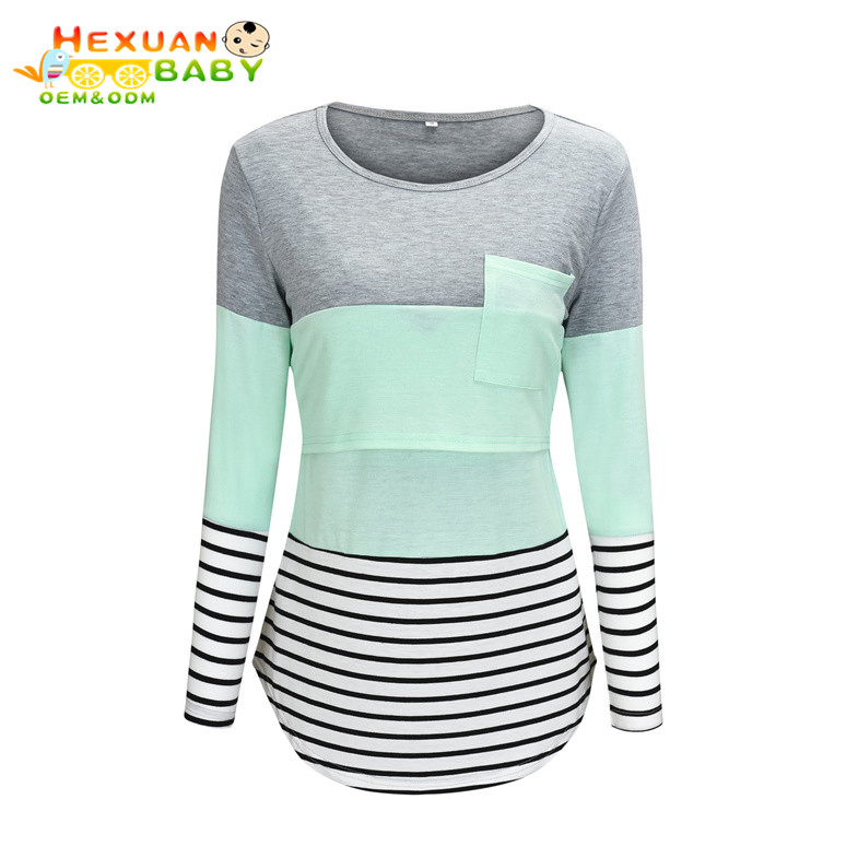 Women's 2025 Fall Maternity Nursing Tops T Shirts Long Sleeve Breastfeeding Clothes