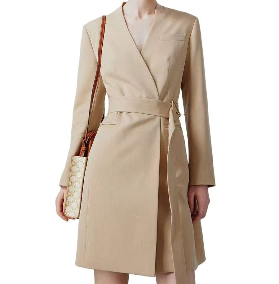 Luxury Windproof Tailored Women's Business Casual Jacket Office Workwear