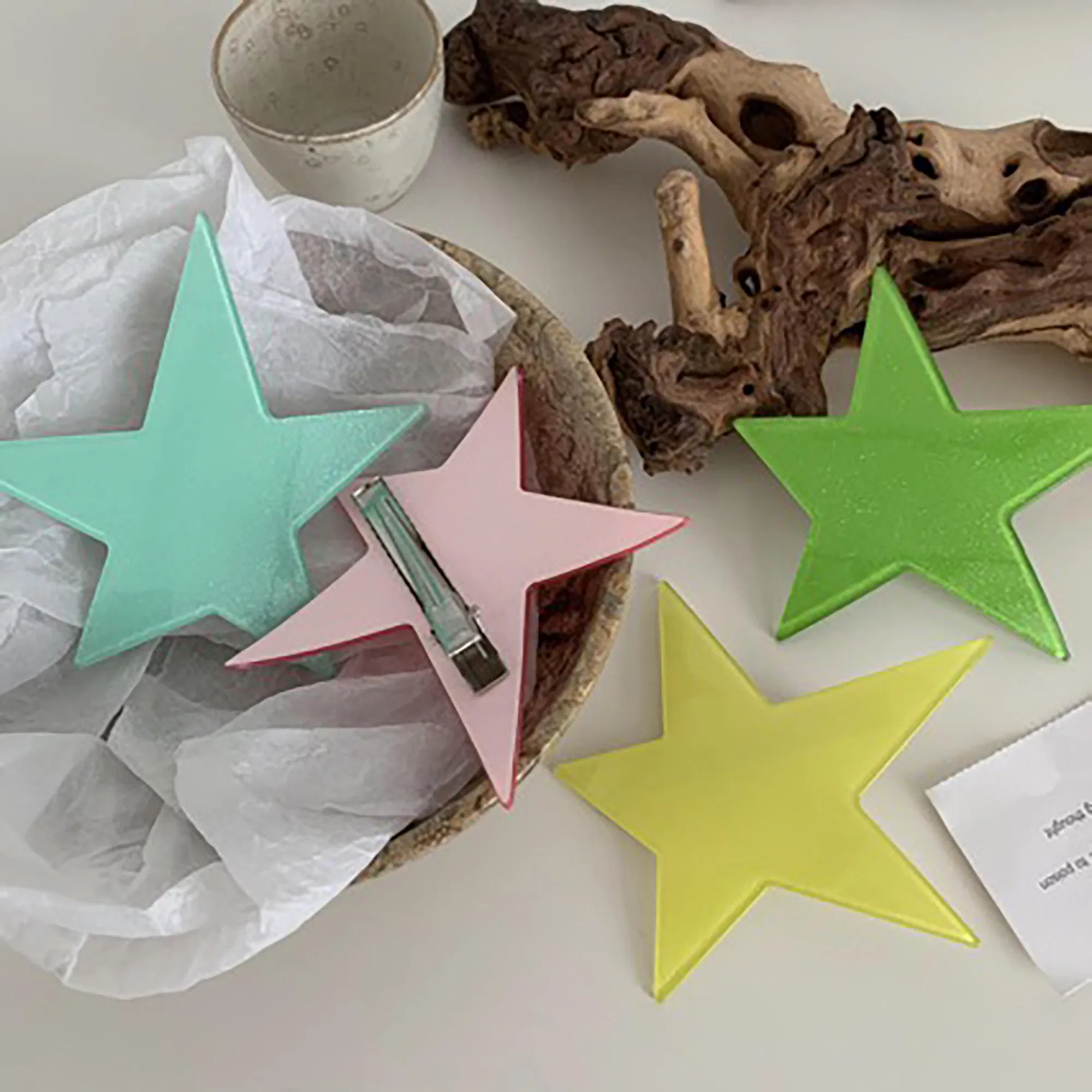 Solid Color Cool Irregular Star Fashion Woman Hair Clip Accessory