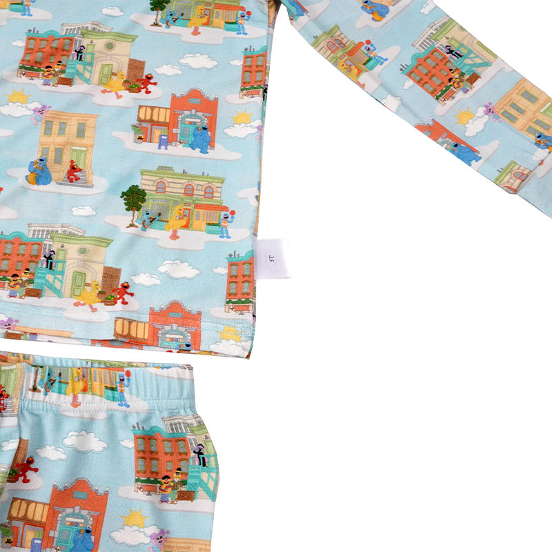 OEM Clothing Manufacturer Organic Bamboo Kids Pajamas Kids Sleeping Suit Custom Children Pyjamas Boys Slpeepwears Kids Loungewear Children Clothes