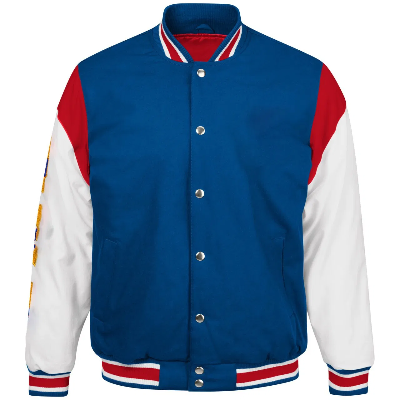 Print Embroidery Customized Logo Polyester Baseball Uniform Outerwear Stitching Jacket