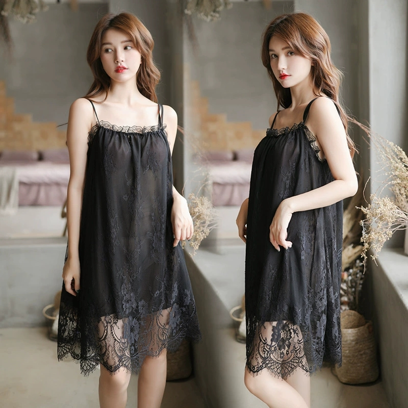 Factory Wholesale Lingerie Sets Sexy Women Ladies Sleepwear Nightgowns Sleep Dress Lace Sexy Night Dress