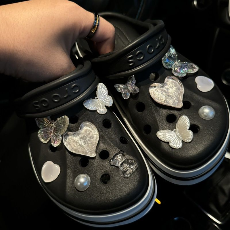 DIY Fashion Sweet Cute Pink All-Match Daily Clogs Accessories