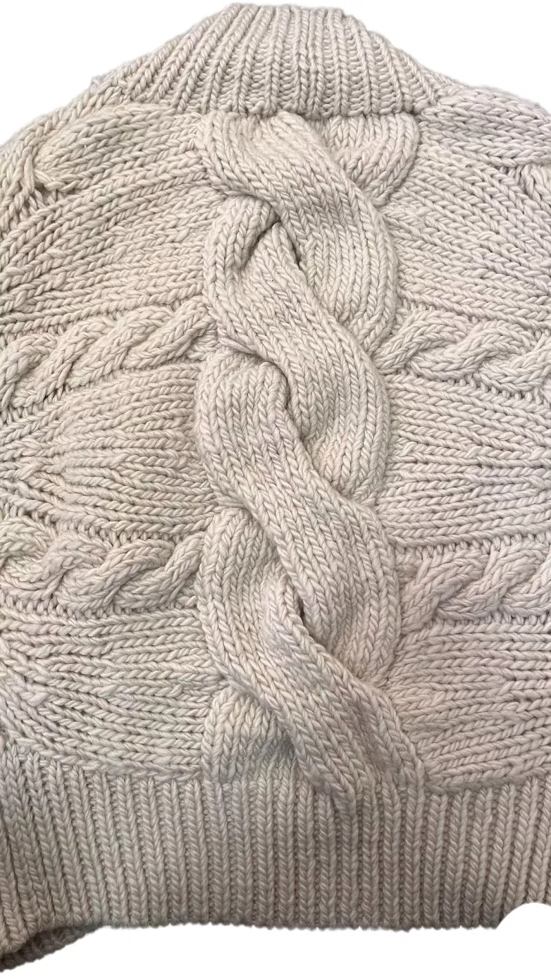 Fashion Crochet Women's Cardigan Knitted Sweater Clothes for Autumn/Winter Coat