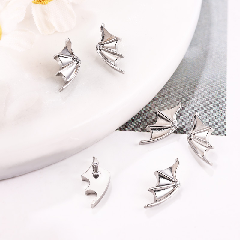 Devil's Wing Accessories Halloween Party Lip Stud Fashion Jewelry Piercing Accessories