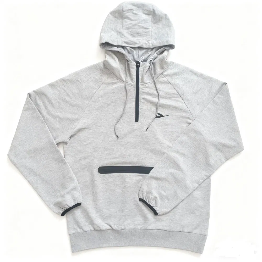Hoodie Custom Logo Half-Zip Sweatshirts Fitness Workout Clothing Streetwear