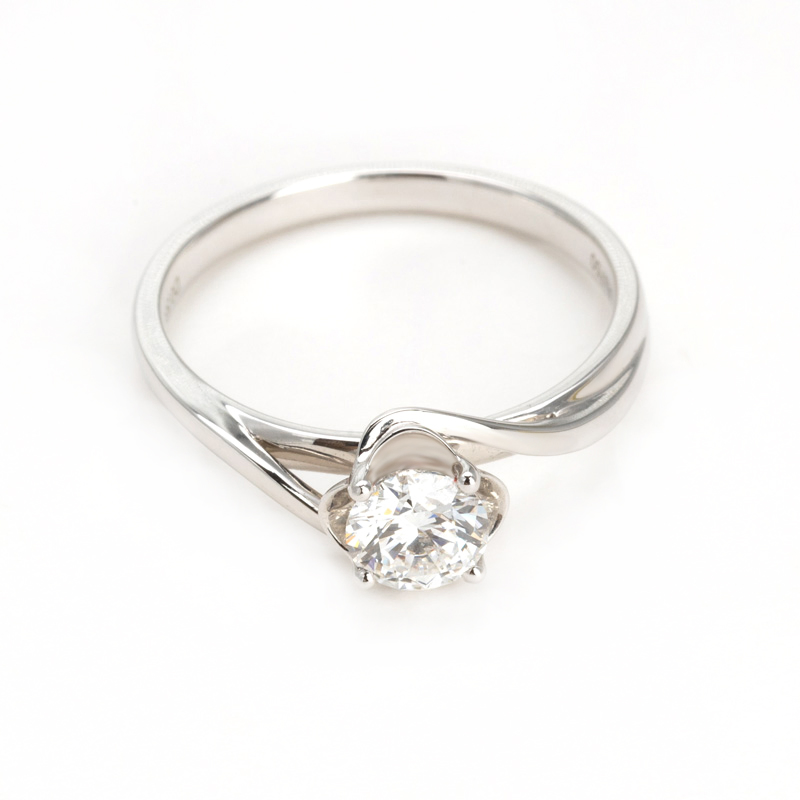 Minimalist Jewellery Lab-Grown Round Diamond Ring Fashion Women Ring Accessories