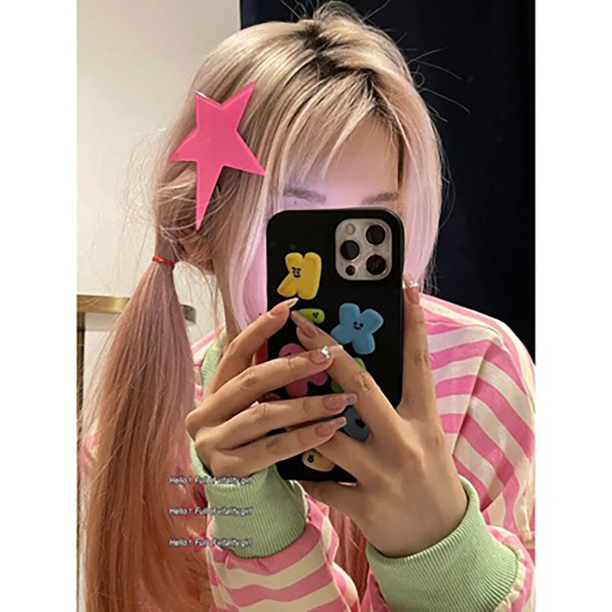 Solid Color Cool Irregular Star Fashion Woman Hair Clip Accessory