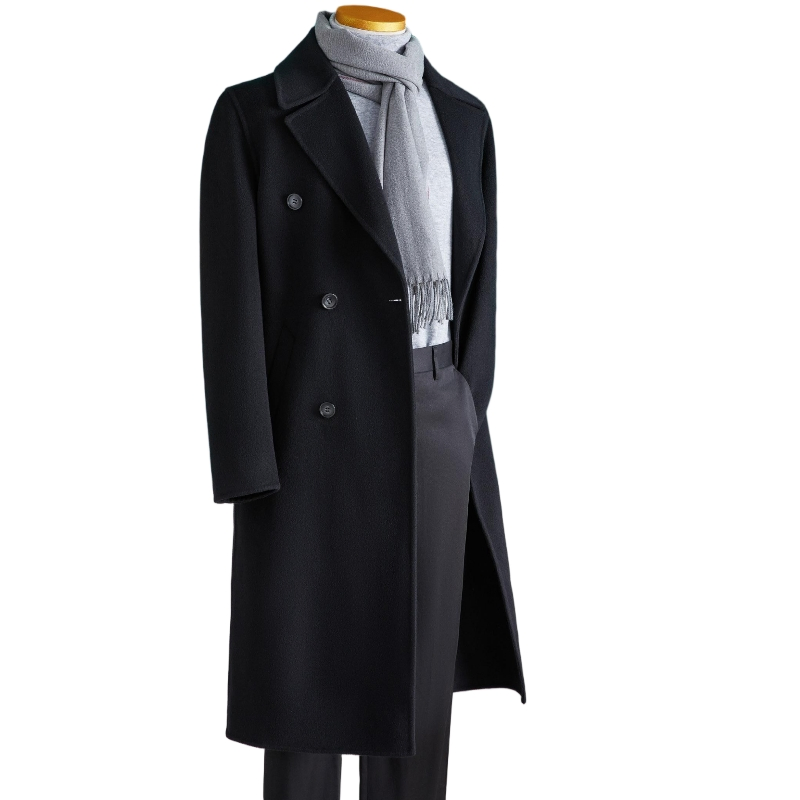 Versatile Long Overcoat for Men: Perfect for Formal and Casual Wear