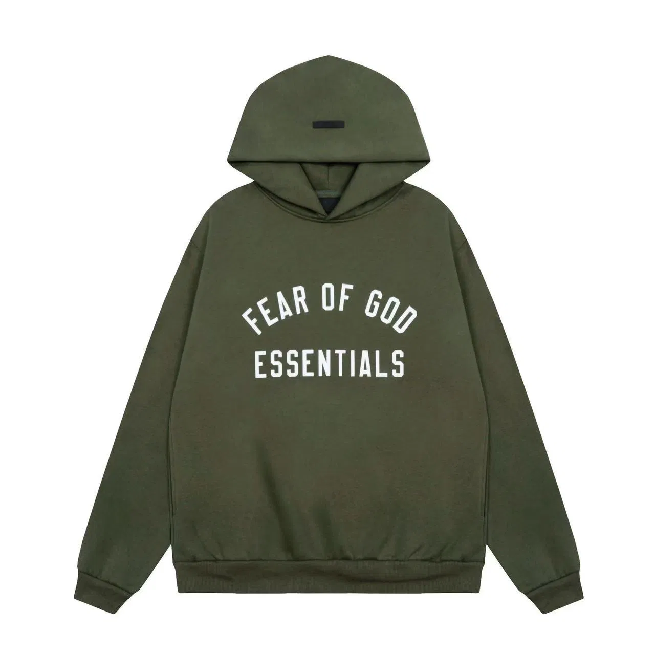 Wholesale Fear of God Essentials Fashion Hip Hop Streetwear Clothes Brand Green Hoodie Sweatshirt