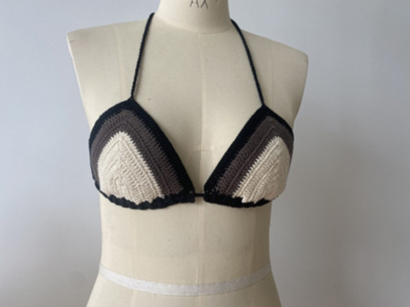 Fashion Women's Crochet Bra Top Knitted Sweater Clothes for Summer Beach Wear