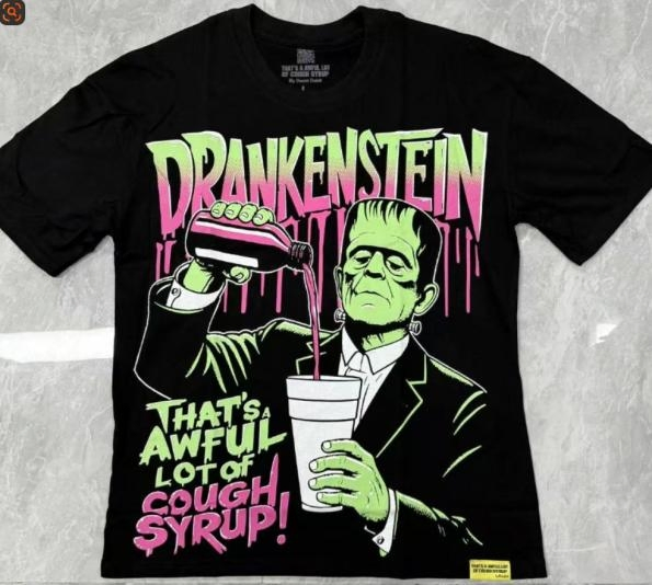 Us That's a Awful Lot of Cough Syrup T-Shirts for Men Oversized Streetwear Men's Clothing Tee Top Quality 100% Cotton