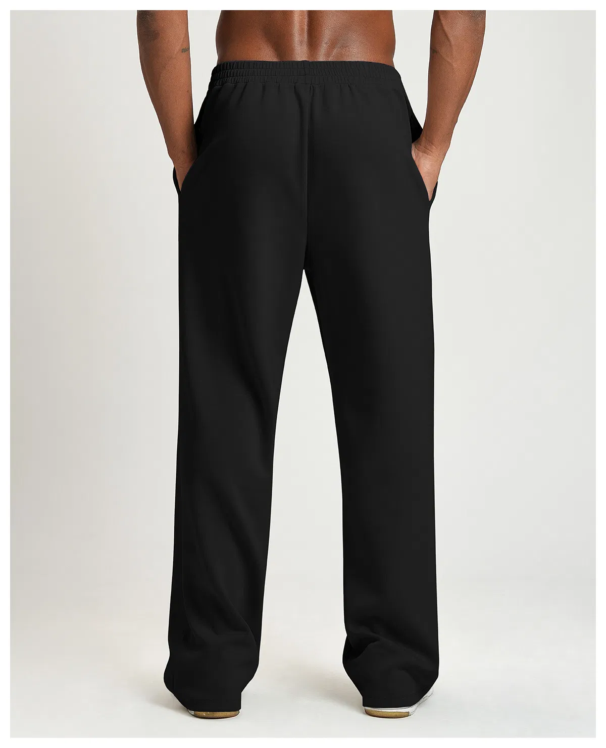 Custom Logos Men's Solid Color Stretch Drawstring Fit Slim Casual Leggings Breathable Eco-Friendly Training Fitness Sports Wear