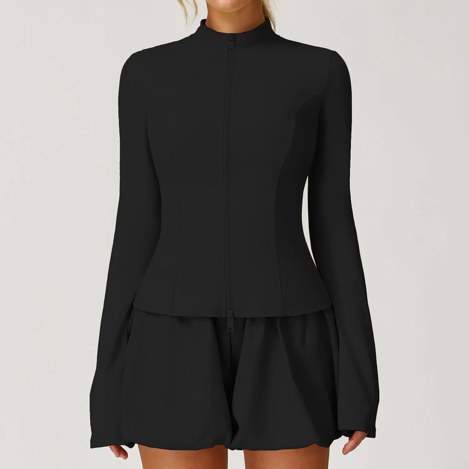 Women's Upf 50+ Sun Protection Zip-up Jacket – Quick-Dry Breathable Long Sleeve Yoga Outerwear for Running &amp; Fitness