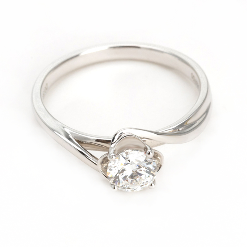 Minimalist Jewellery Lab-Grown Round Diamond Ring Fashion Women Ring Accessories