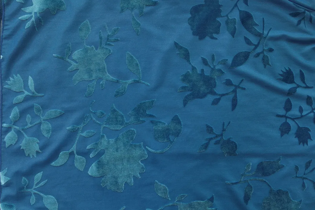 Blue Floral Pajamas View 7