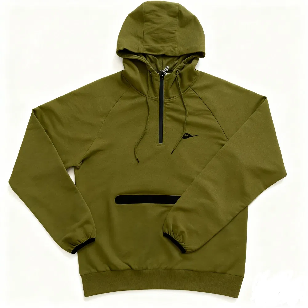 Hoodie Custom Logo Half-Zip Sweatshirts Fitness Workout Clothing Streetwear