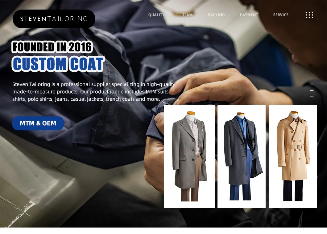 Custom Tailored Mens Overcoat