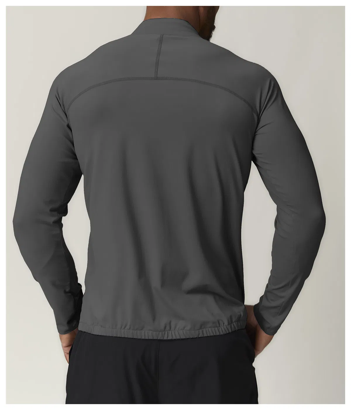 Men's Plus Size Sports Sweatshirts Jogging Jacket Top Anti-UV Quick Dry Zipper Polyester Fitness Wear Clothes